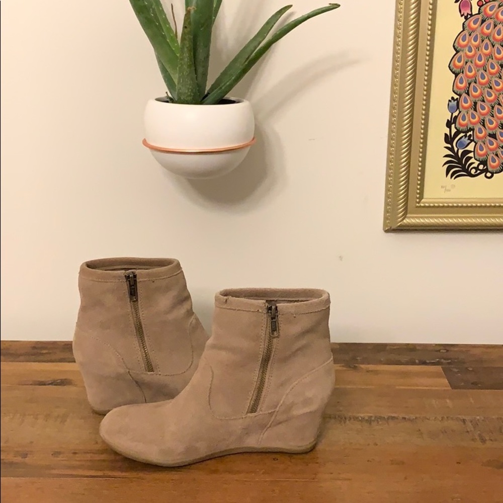 Minnetonka suede booties